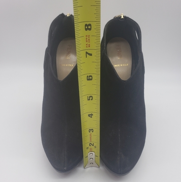934- FENDI Women's Platform Ankle Booties Made in Italy 36 1/2 EU 6 US - Picture 7 of 10